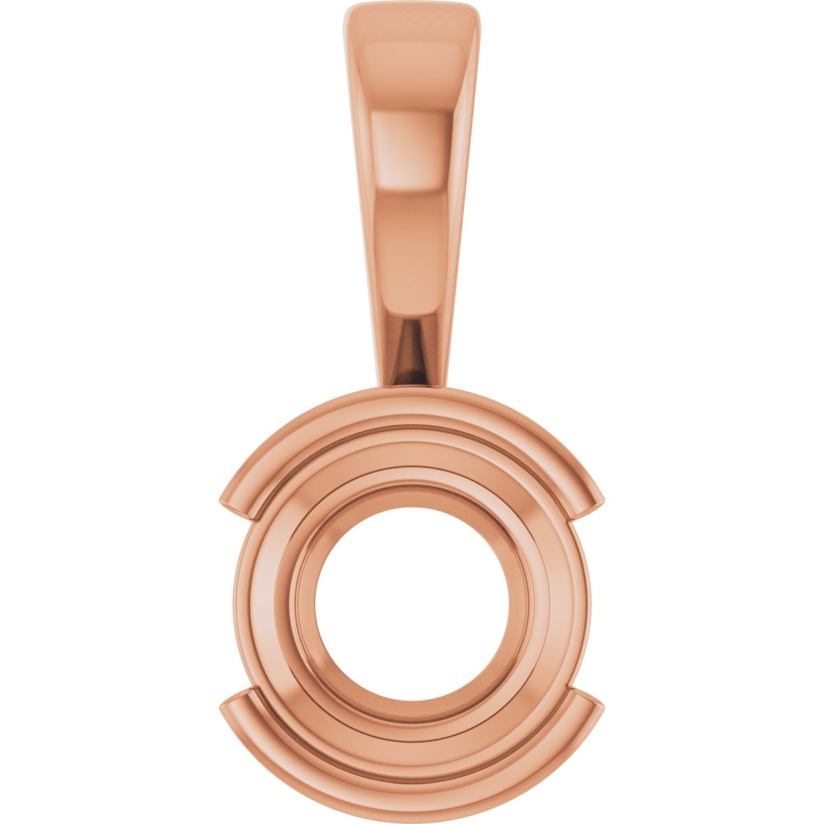 Half Bezel Solitaire Charm/Pendant