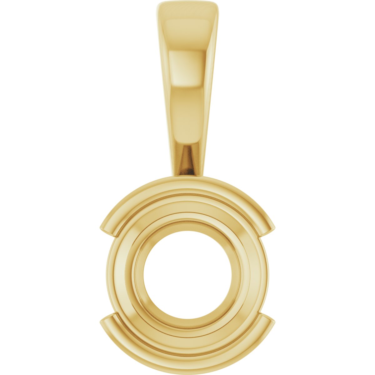 Half Bezel Solitaire Charm/Pendant