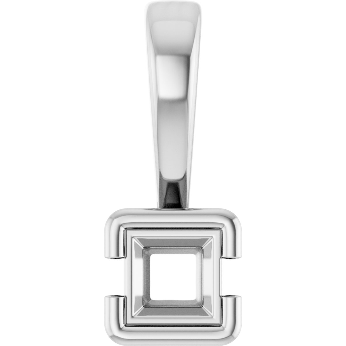 Half Bezel Solitaire Charm/Pendant