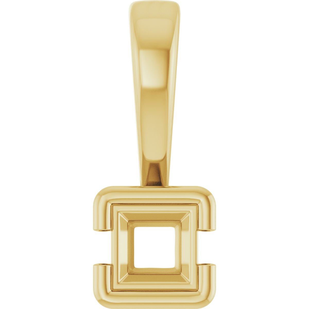 Half Bezel Solitaire Charm/Pendant