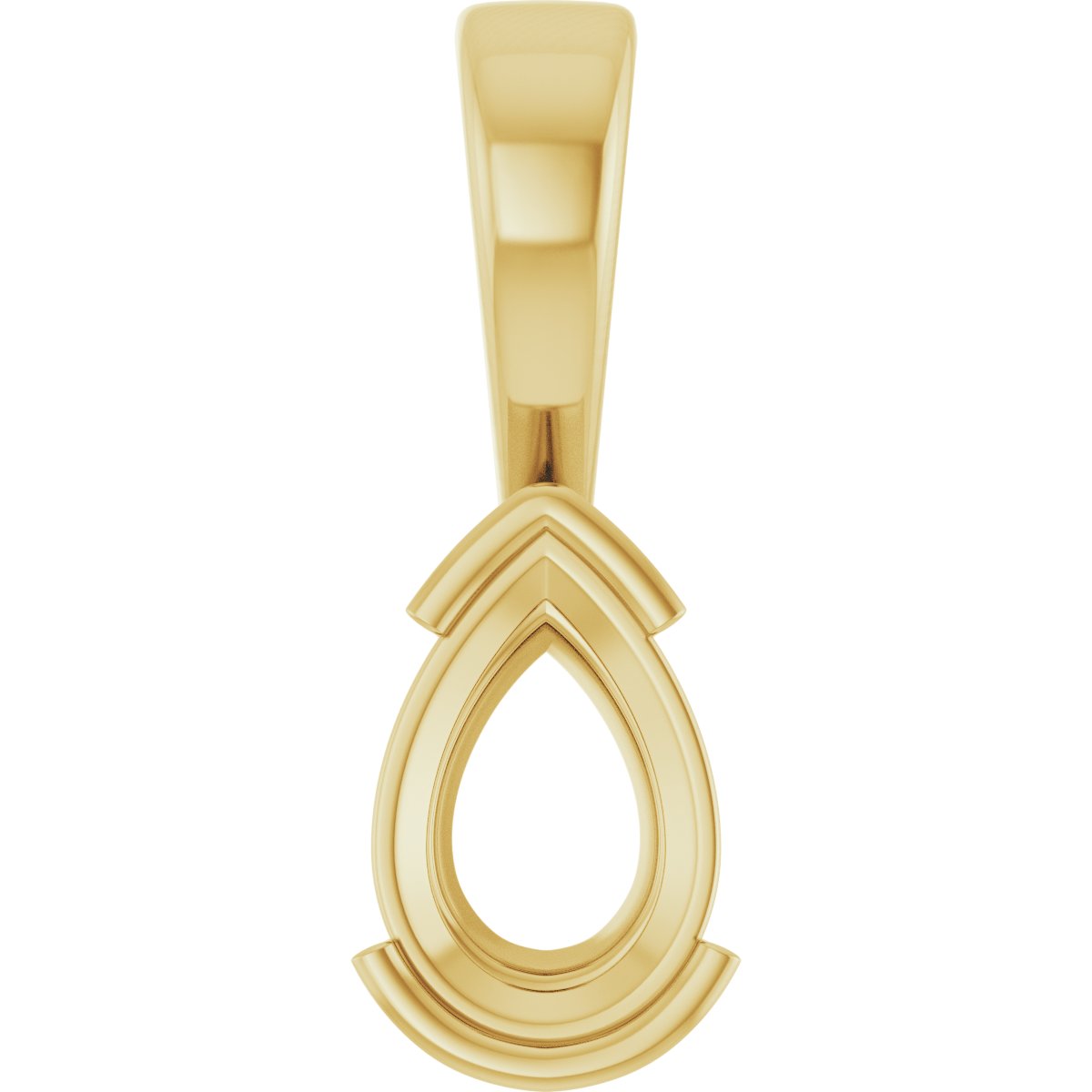 Half Bezel Solitaire Charm/Pendant