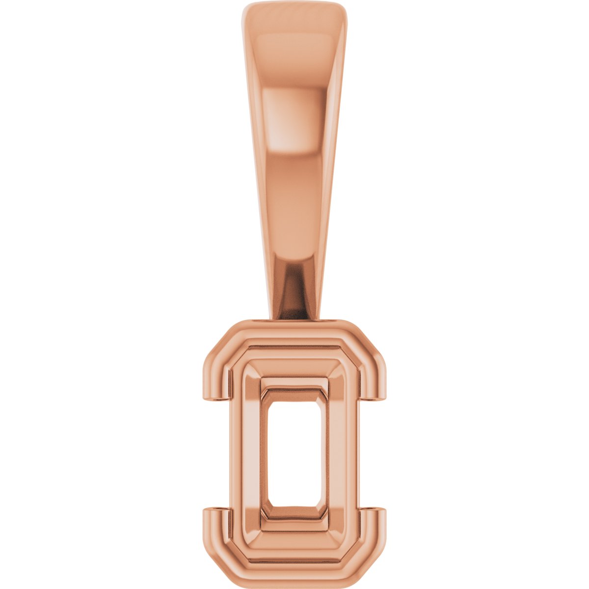 Half Bezel Solitaire Charm/Pendant