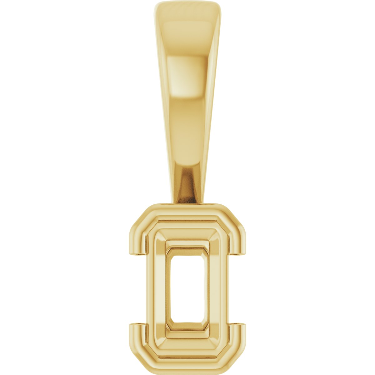 Half Bezel Solitaire Charm/Pendant