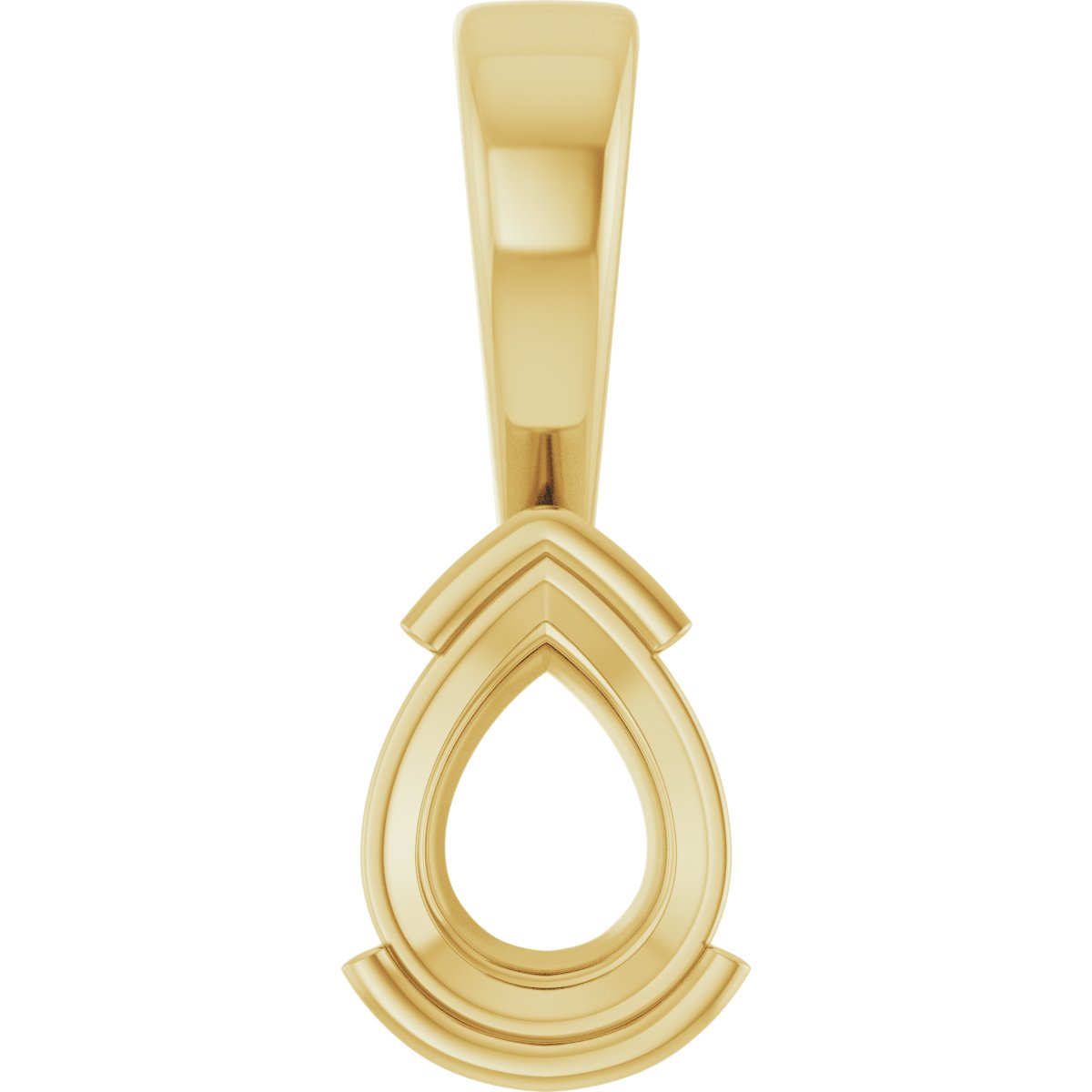Half Bezel Solitaire Charm/Pendant