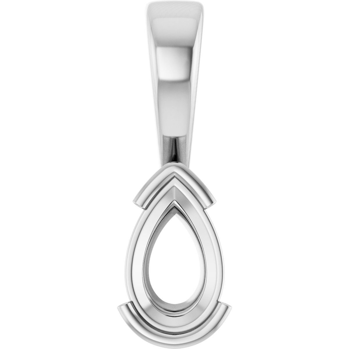 Half Bezel Solitaire Charm/Pendant