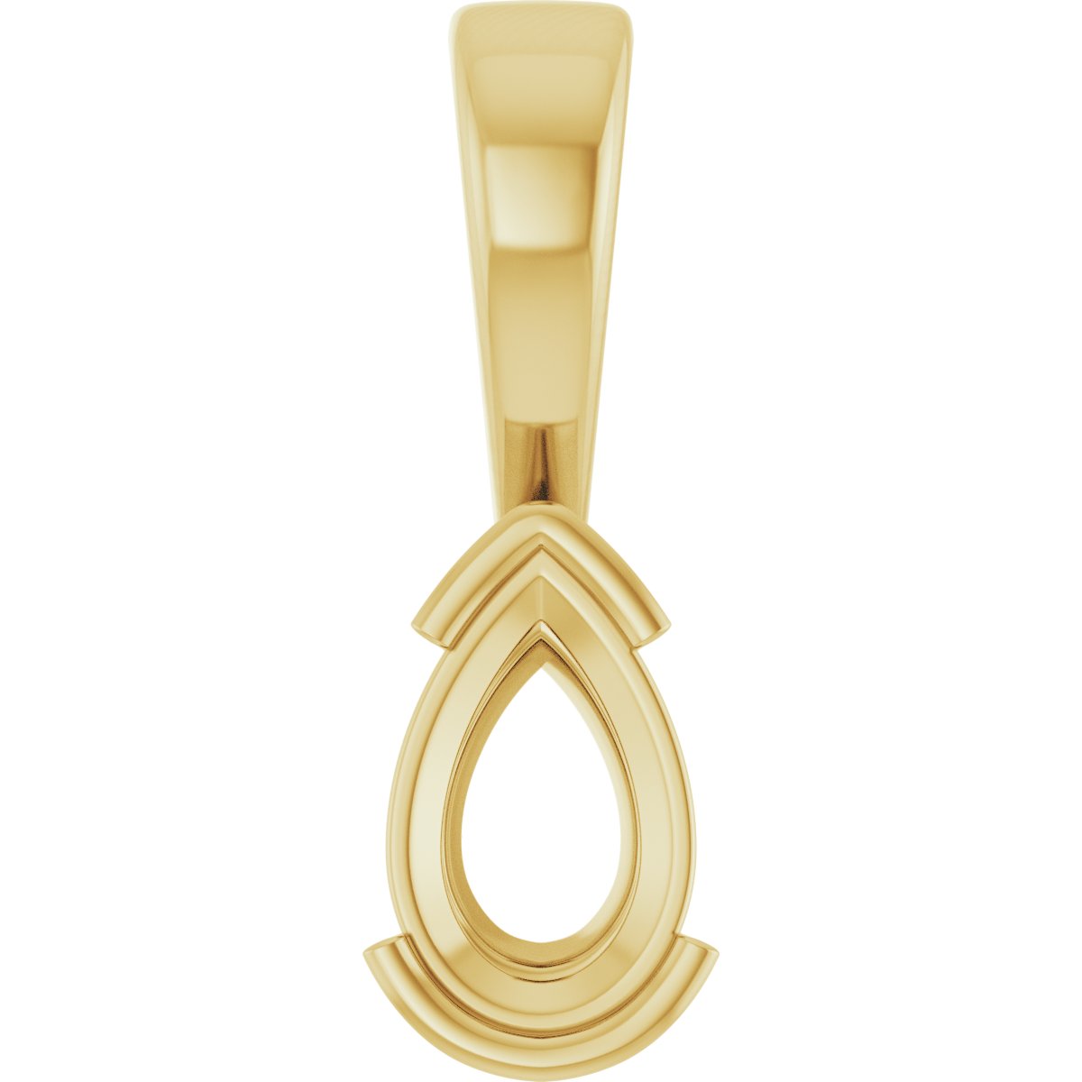 Half Bezel Solitaire Charm/Pendant