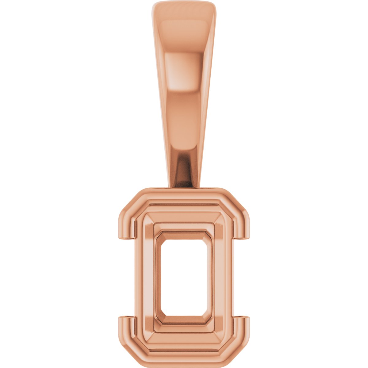 Half Bezel Solitaire Charm/Pendant
