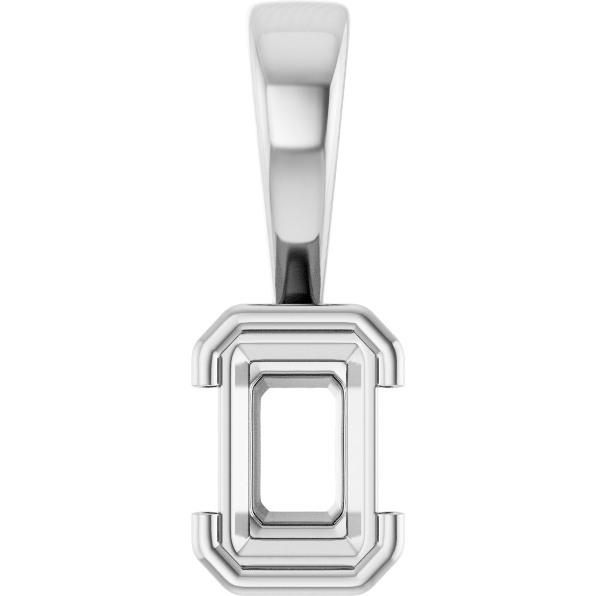 Half Bezel Solitaire Charm/Pendant