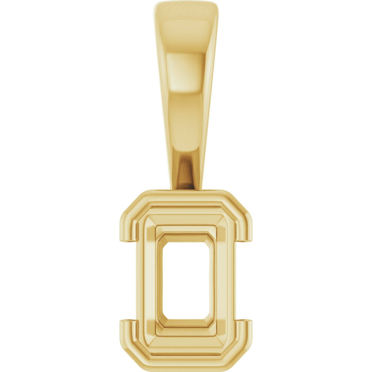 Half Bezel Solitaire Charm/Pendant