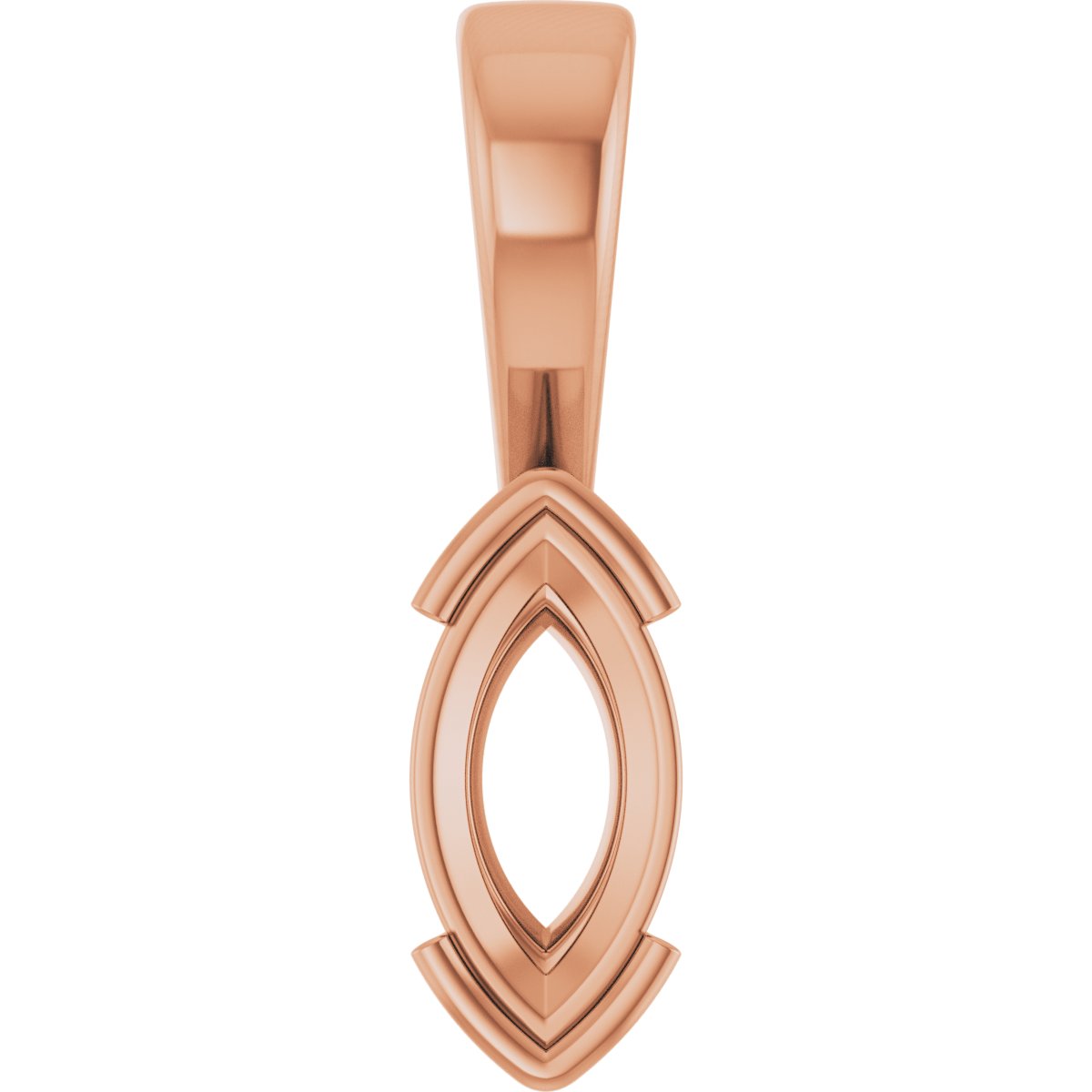 Half Bezel Solitaire Charm/Pendant