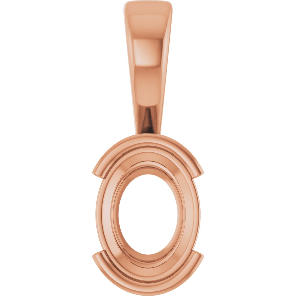 Half Bezel Solitaire Charm/Pendant