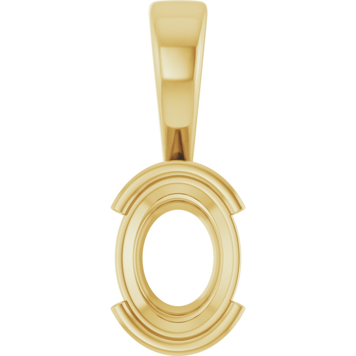 Half Bezel Solitaire Charm/Pendant