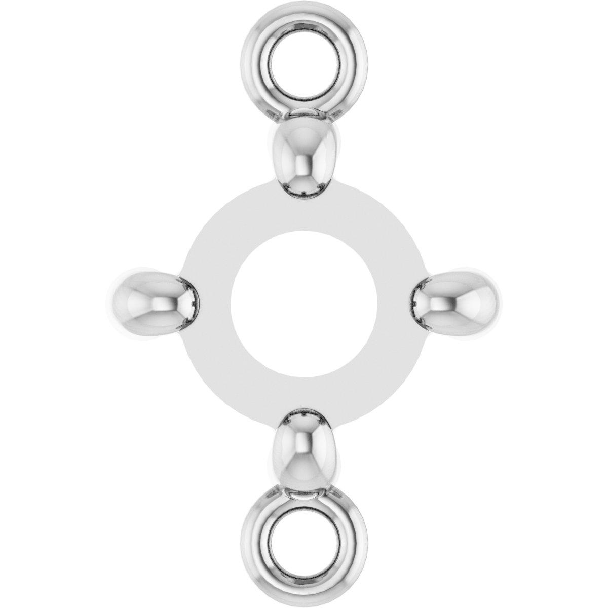 Rose Cut/Cabochon 4-Prong Link