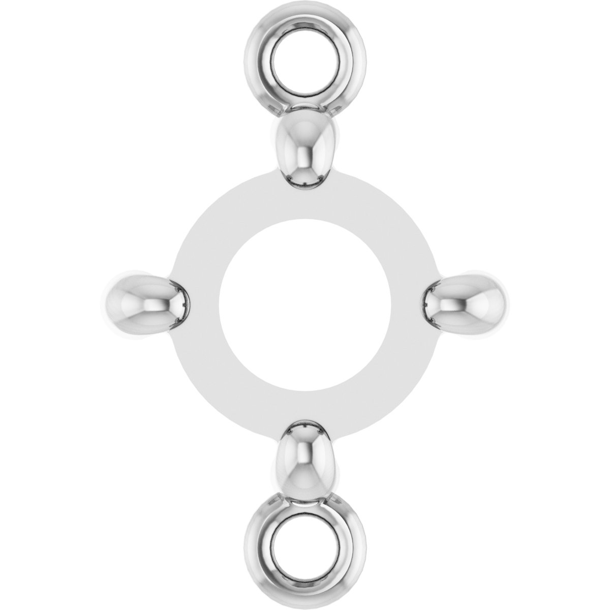 Rose Cut/Cabochon 4-Prong Link