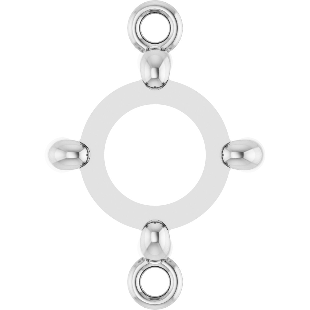 Rose Cut/Cabochon 4-Prong Link
