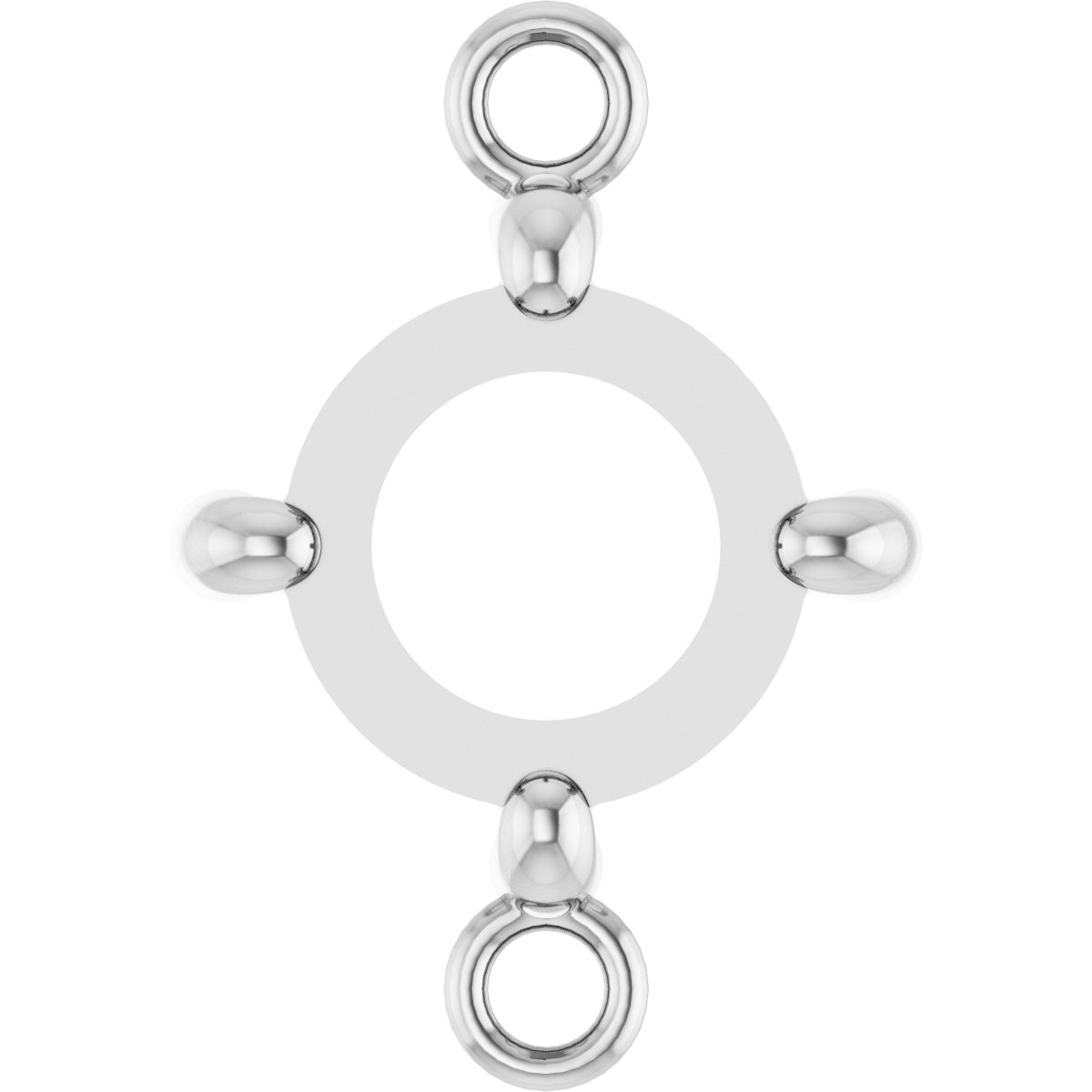 Rose Cut/Cabochon 4-Prong Link