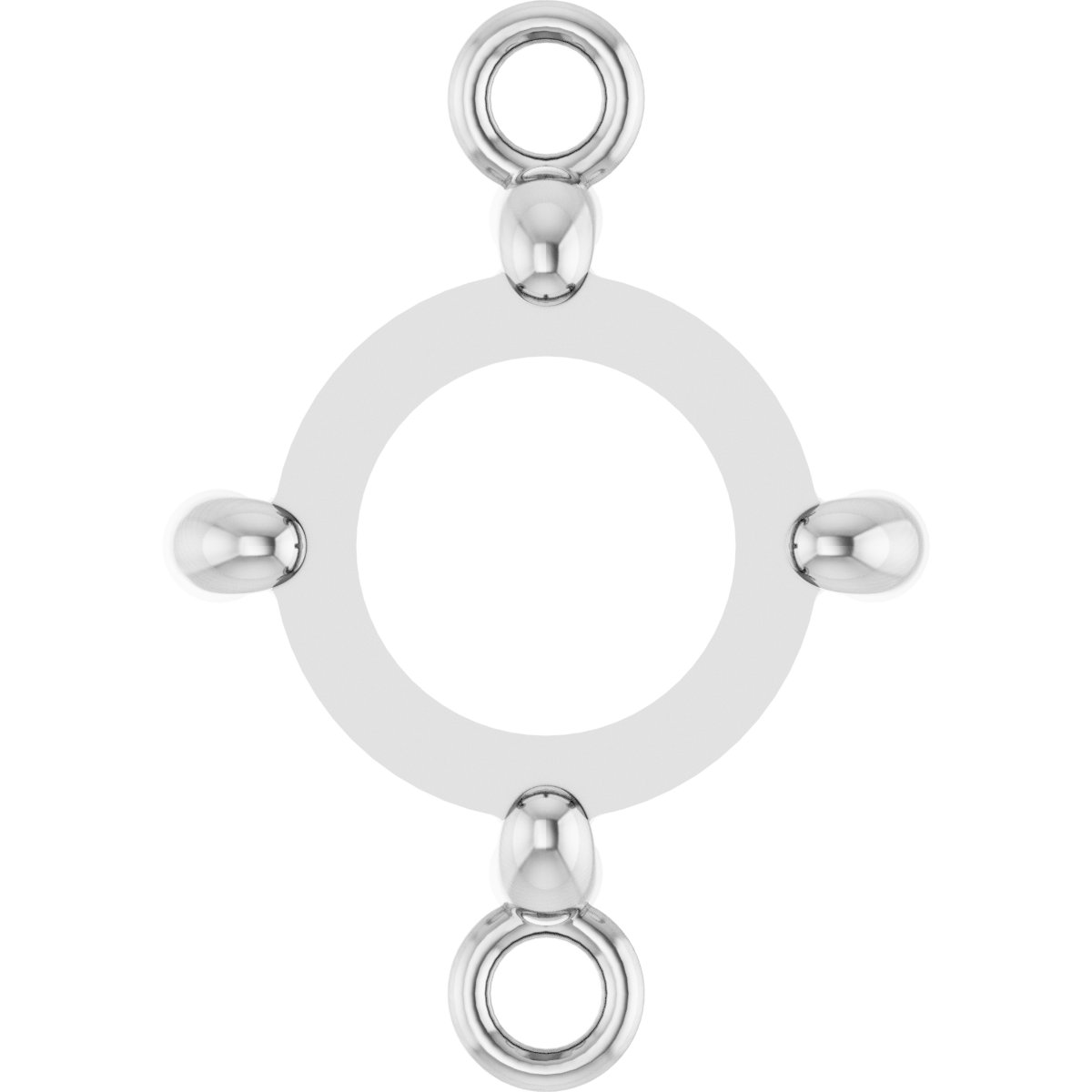 Rose Cut/Cabochon 4-Prong Link