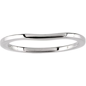 14K White Band