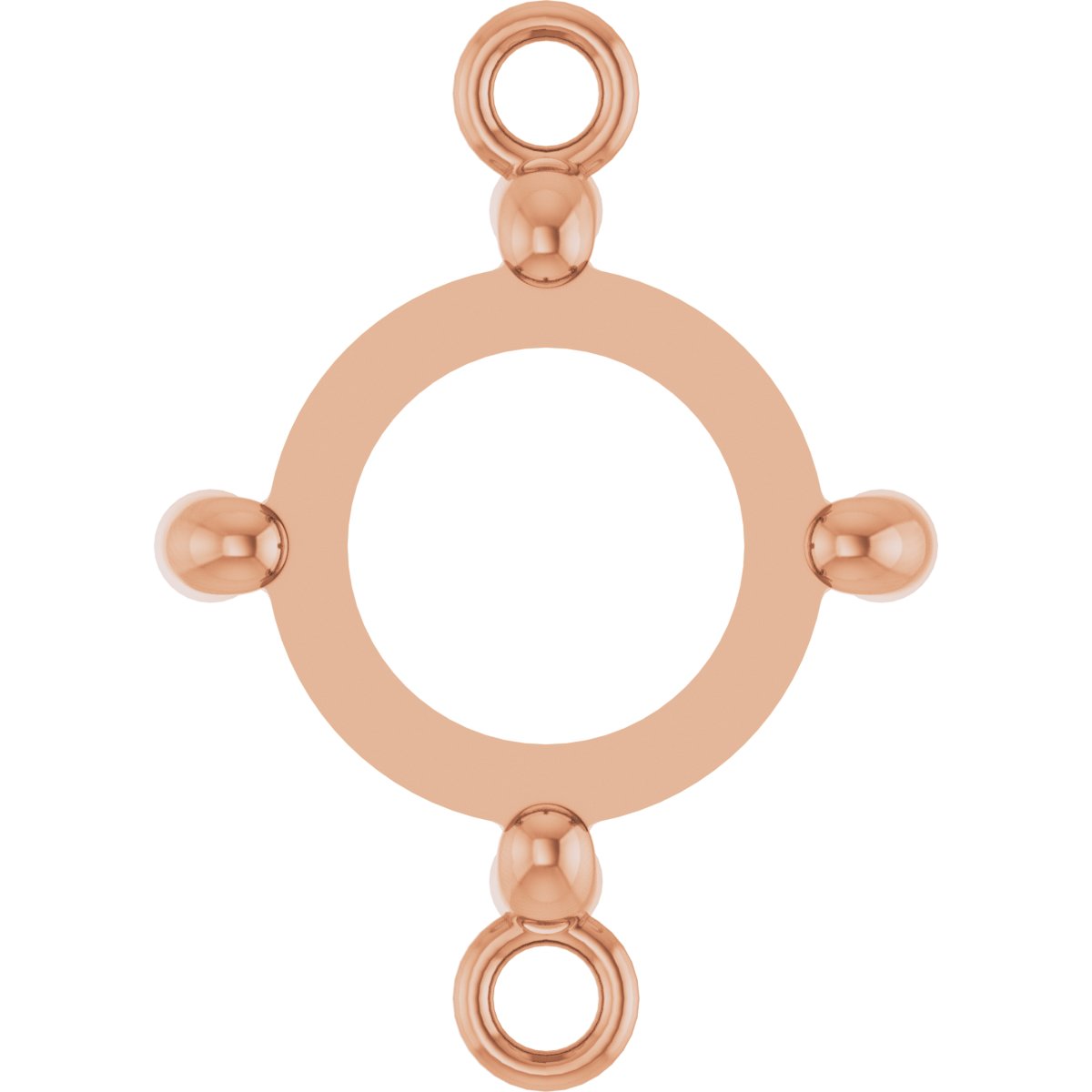 Rose Cut/Cabochon 4-Prong Link
