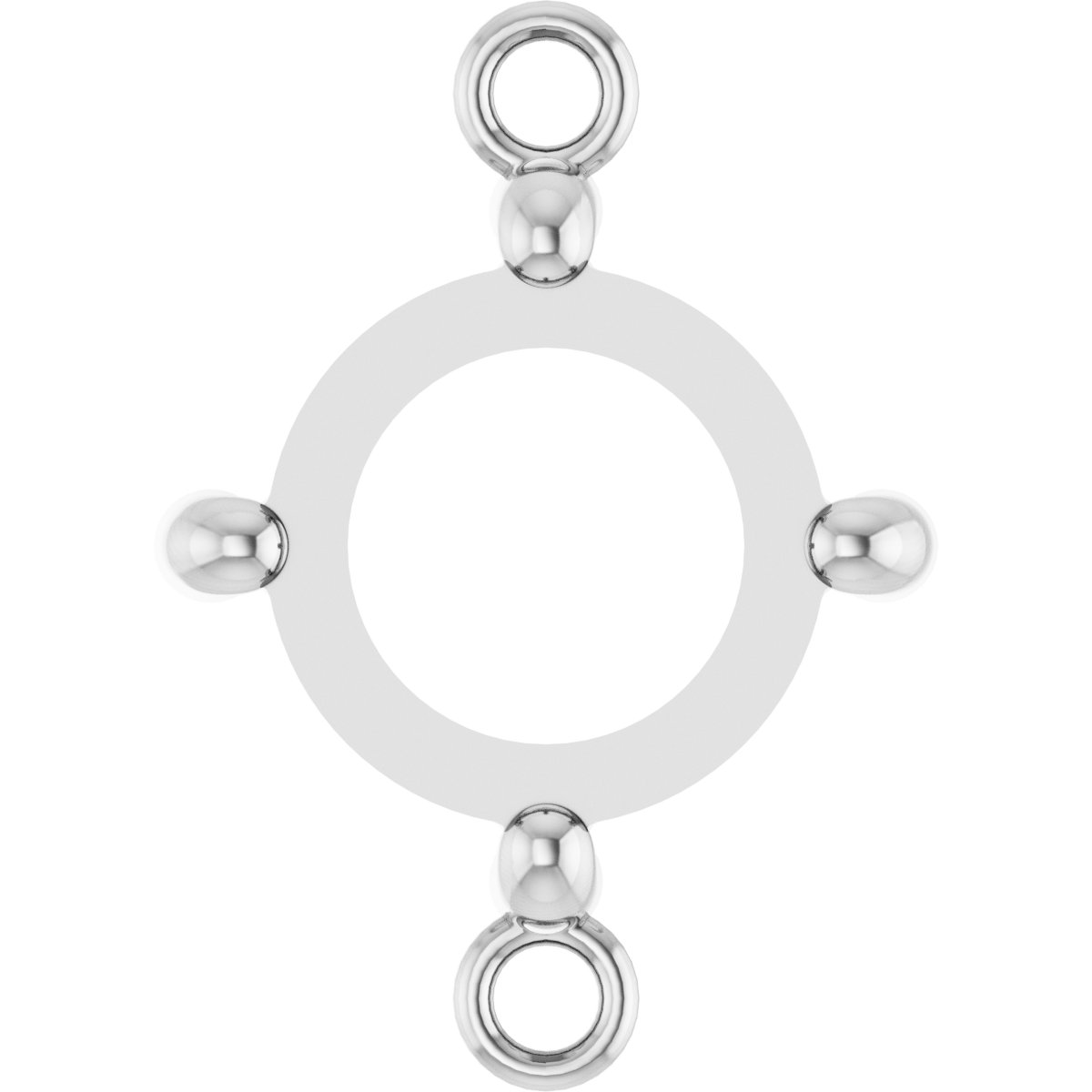 Rose Cut/Cabochon 4-Prong Link