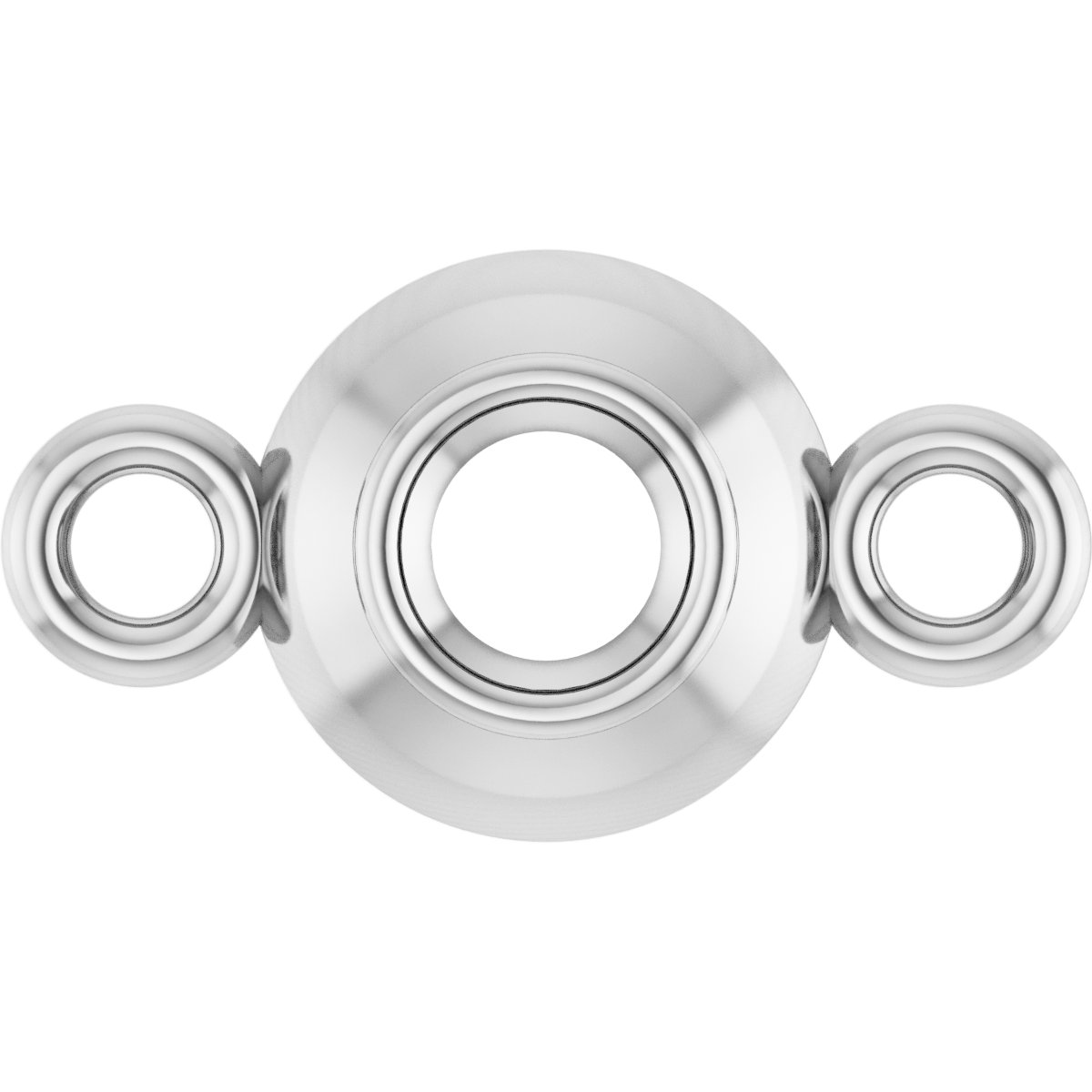 Round Bezel-Set Link