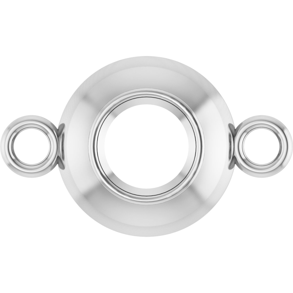 Round Bezel-Set Link
