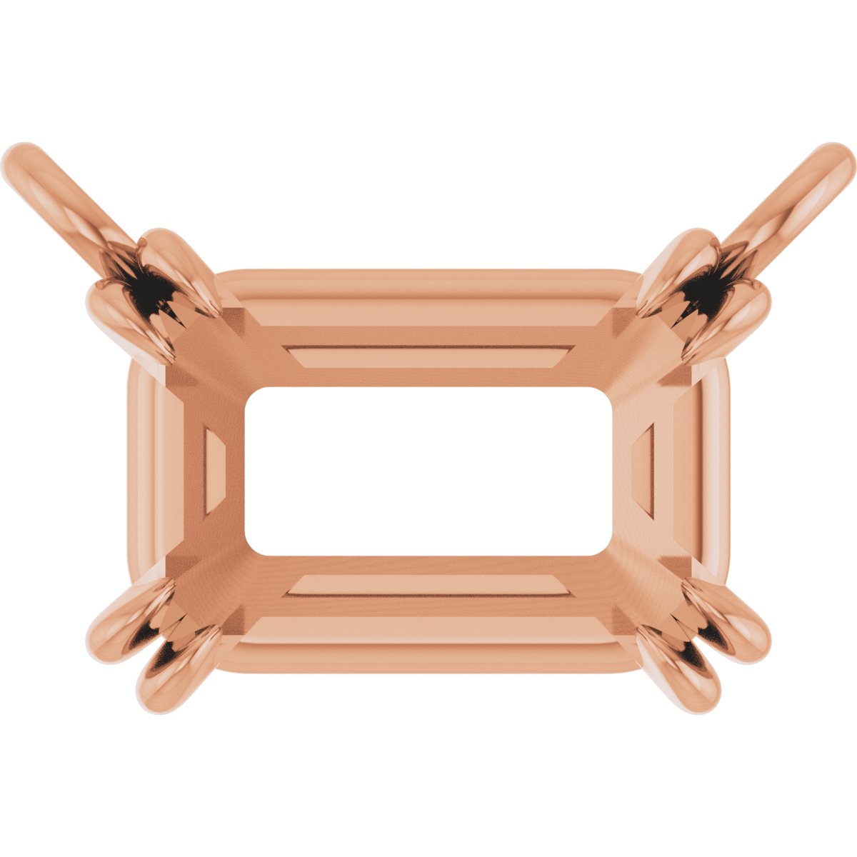 Double-Claw Solitaire Necklace Center