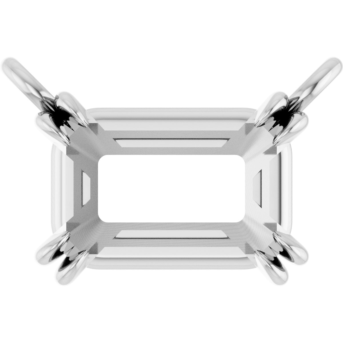 Double-Claw Solitaire Necklace Center