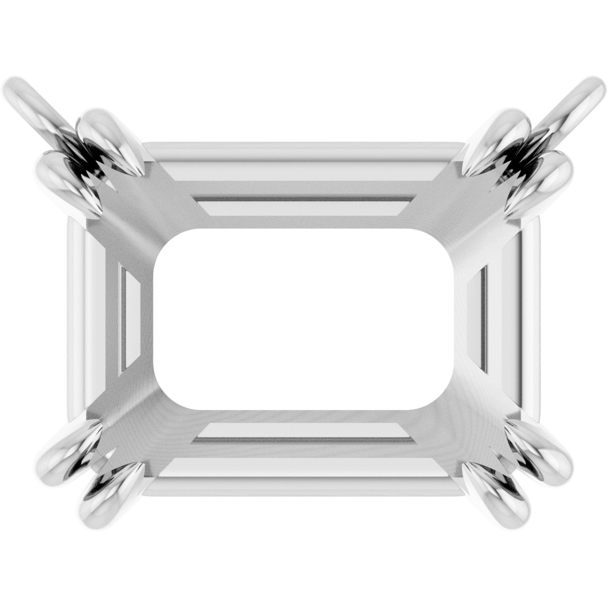 Double-Claw Solitaire Necklace Center