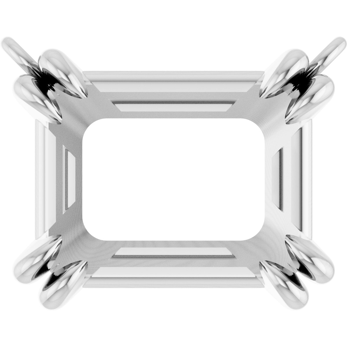 Double-Claw Solitaire Necklace Center