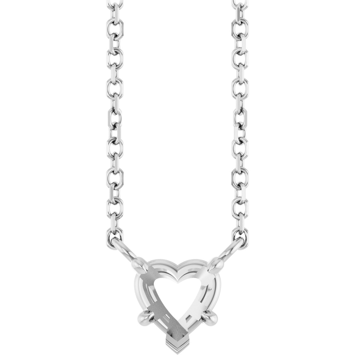 Heart Solitaire Necklace