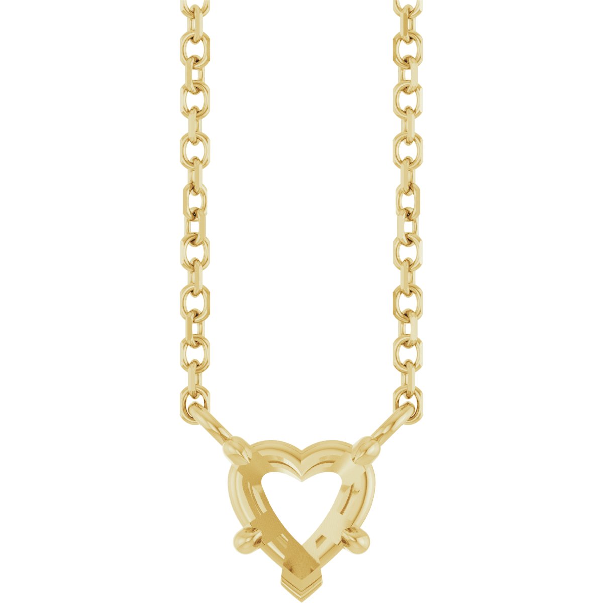 Heart Solitaire Necklace