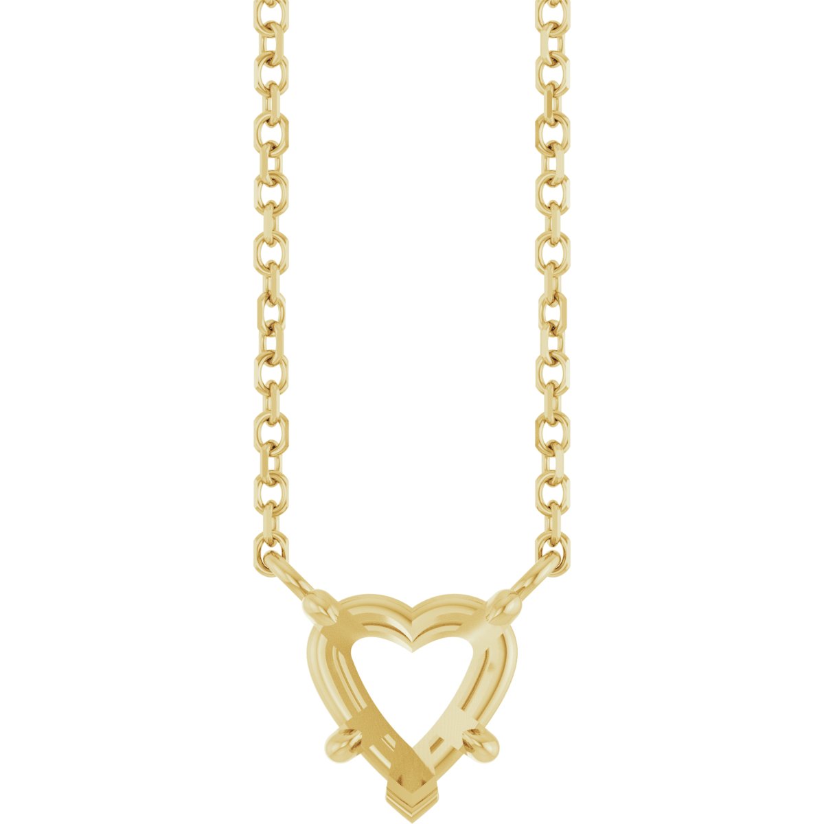 Heart Solitaire Necklace
