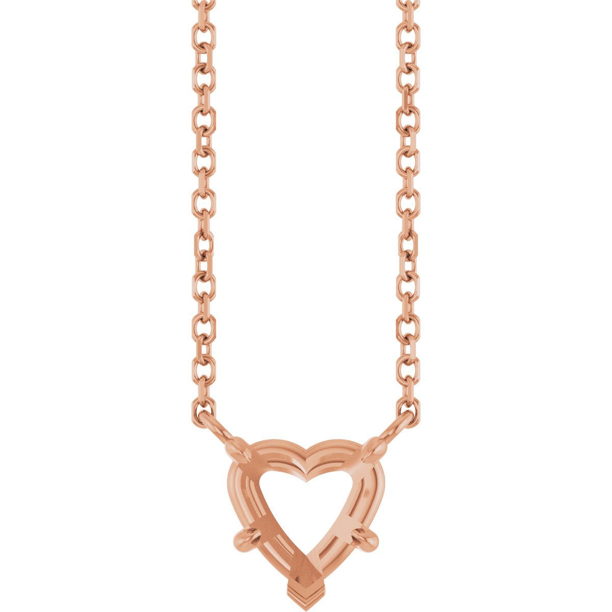 Heart Solitaire Necklace