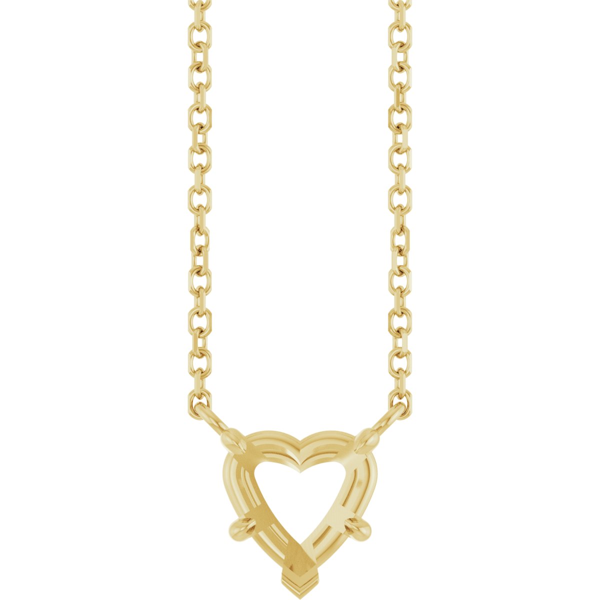 Heart Solitaire Necklace