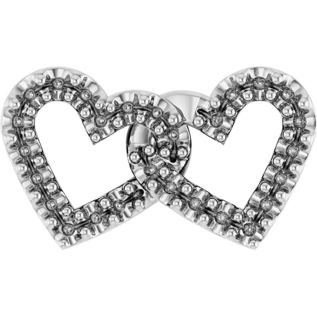 Accented Interlocking Heart Trim