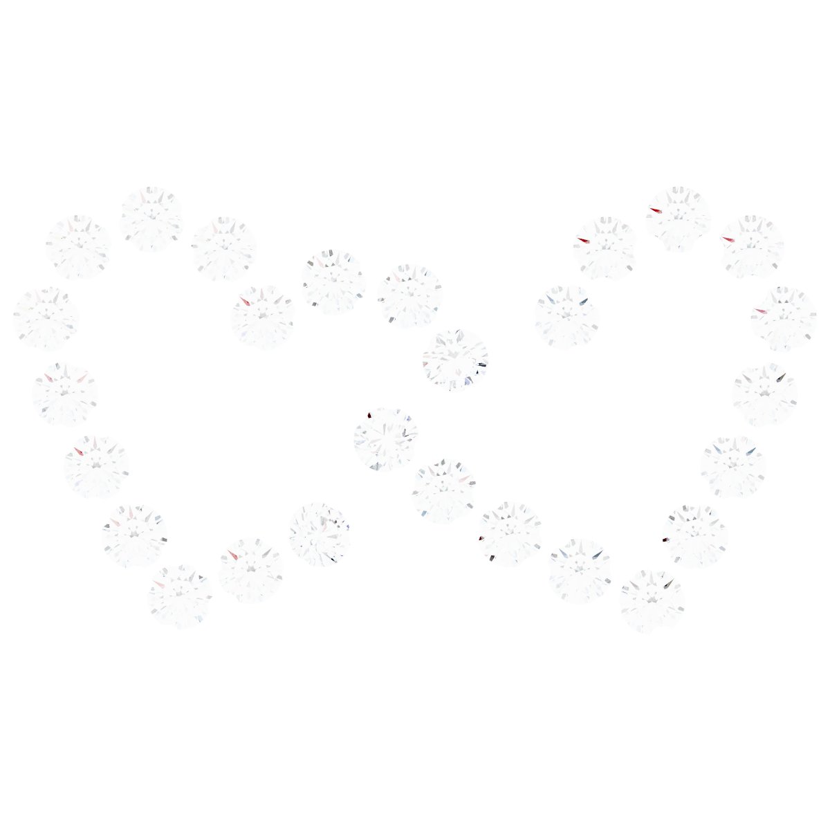 Accented Interlocking Heart Trim