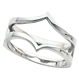 18K White Ring Guard