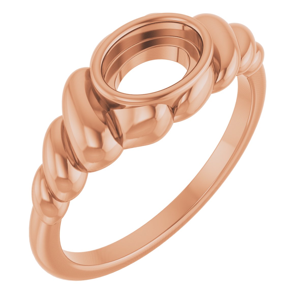 Bezel-Set Puffed Cabochon Ring