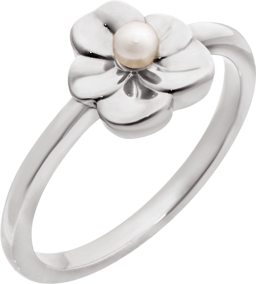 Floral Pearl Ring