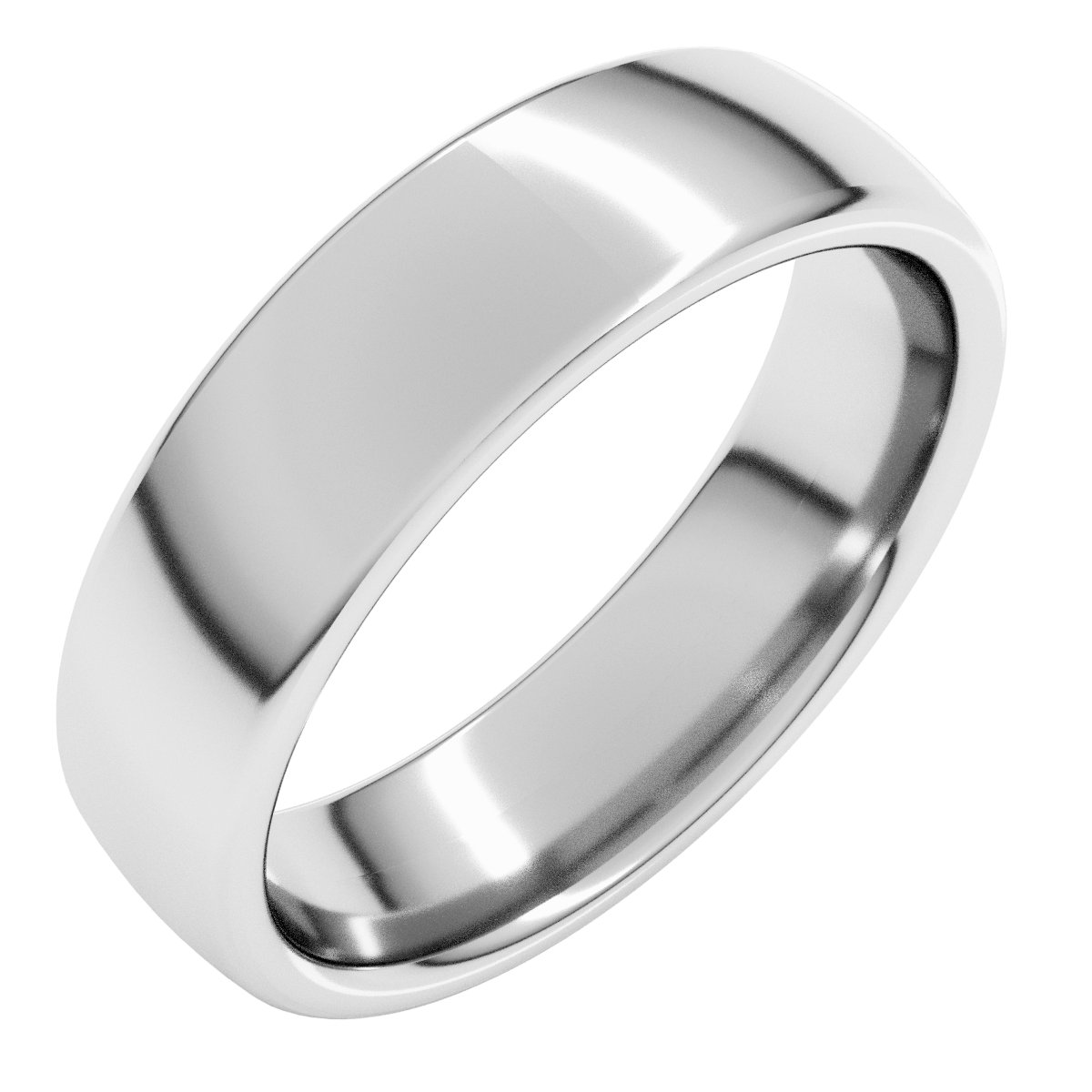 10K White 5.5 mm Comfort-Fit Standard Weight European-Style Band Size 4