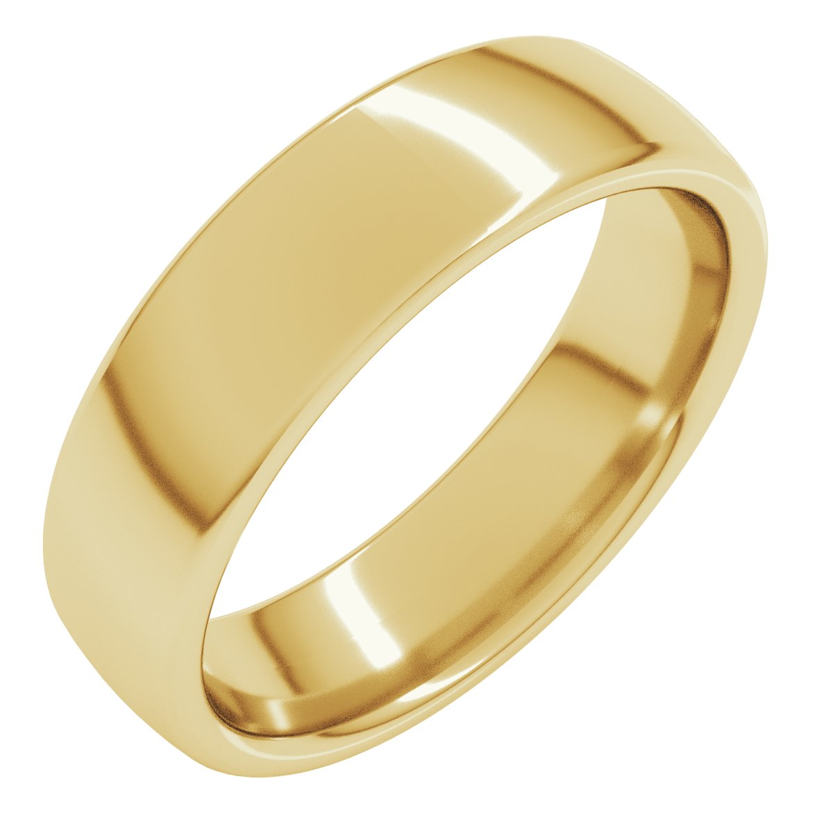 10K Yellow 5.5 mm Comfort-Fit Standard Weight European-Style Band Size 4