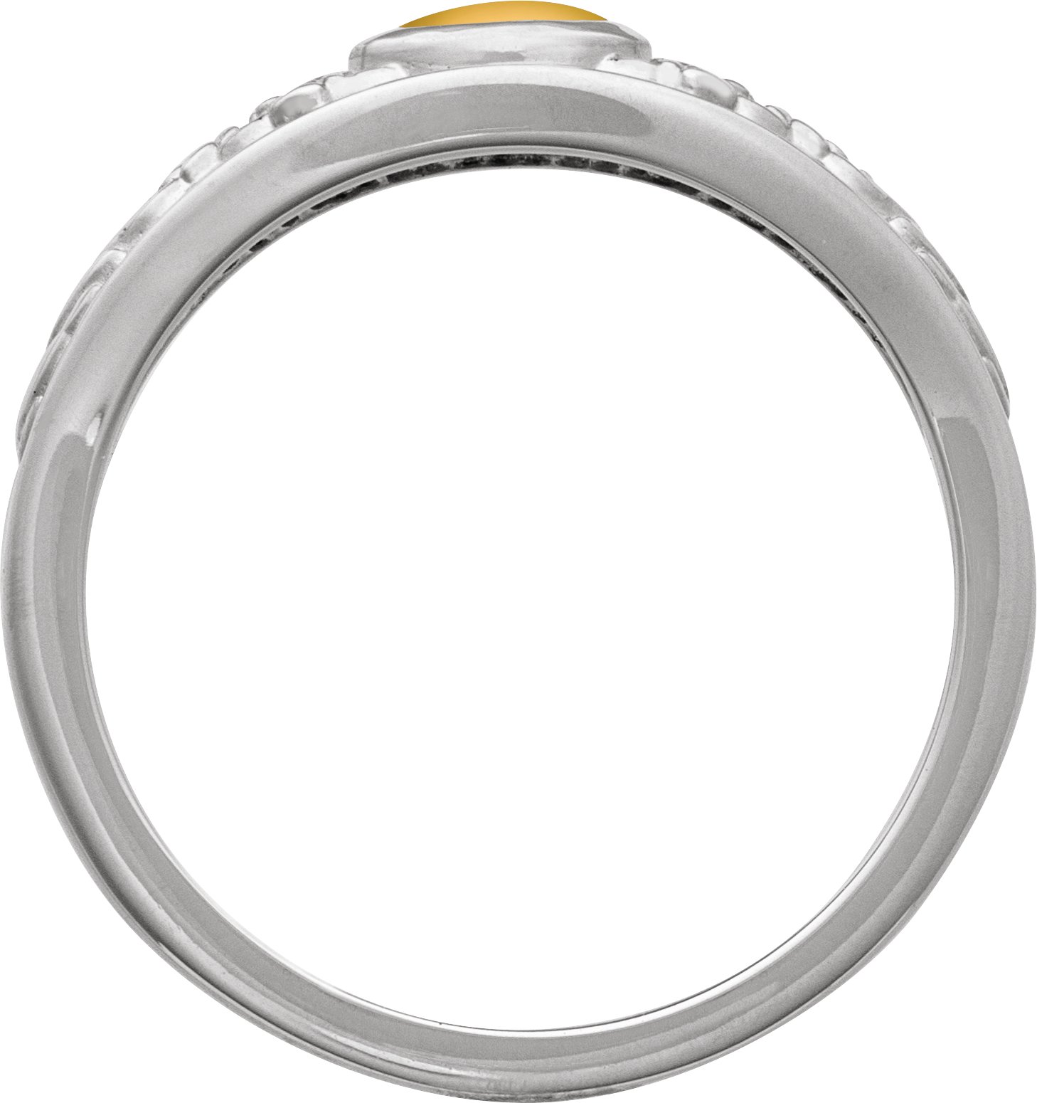 Alternative view of Floral Cabochon Ring