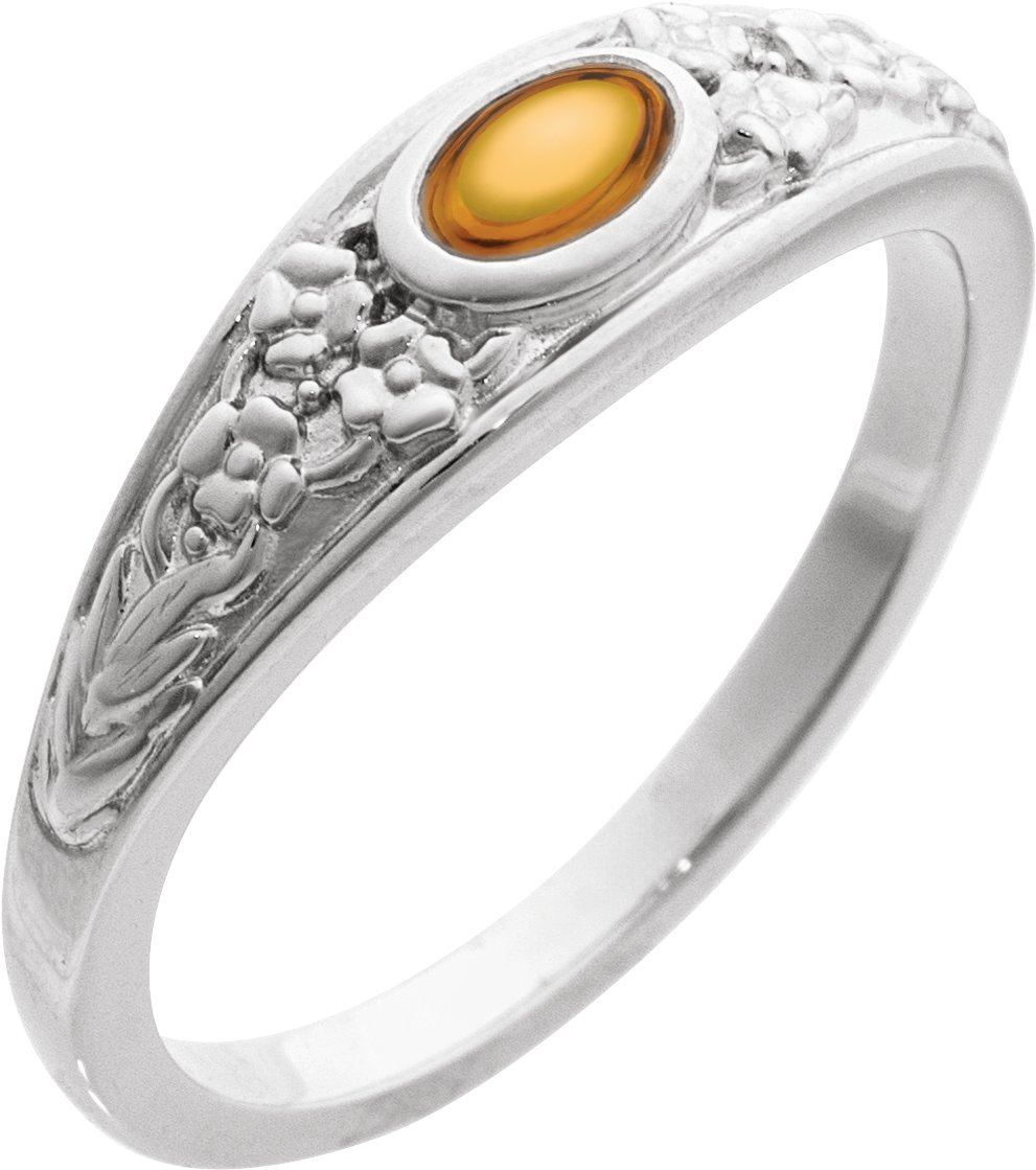 Floral Cabochon Ring
