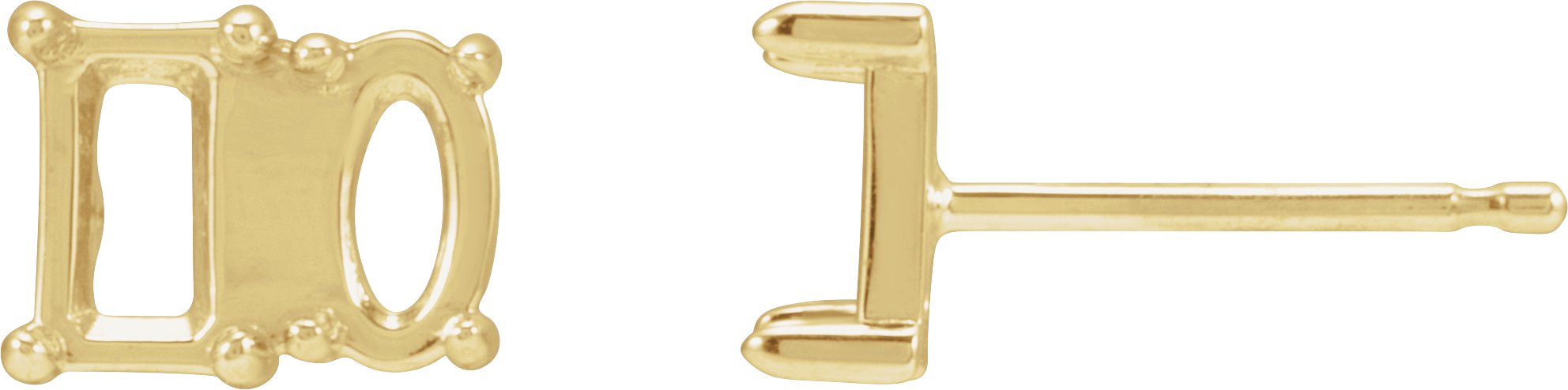 Two-Stone Stud Earrings