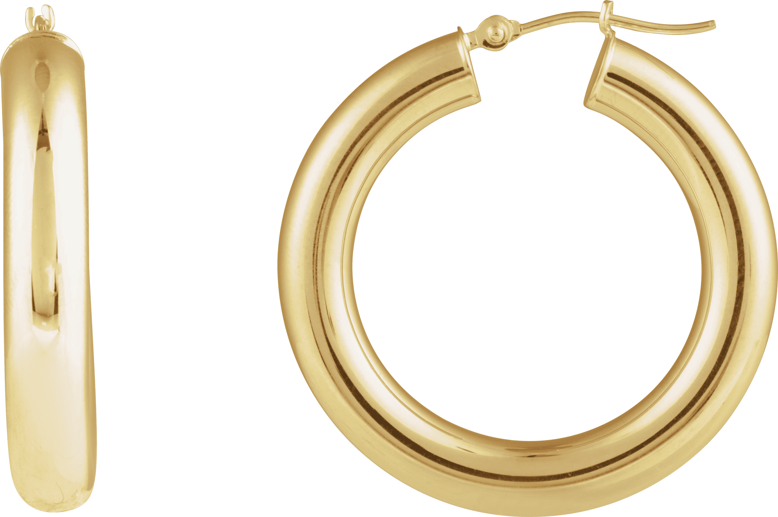 tube hoop earrings