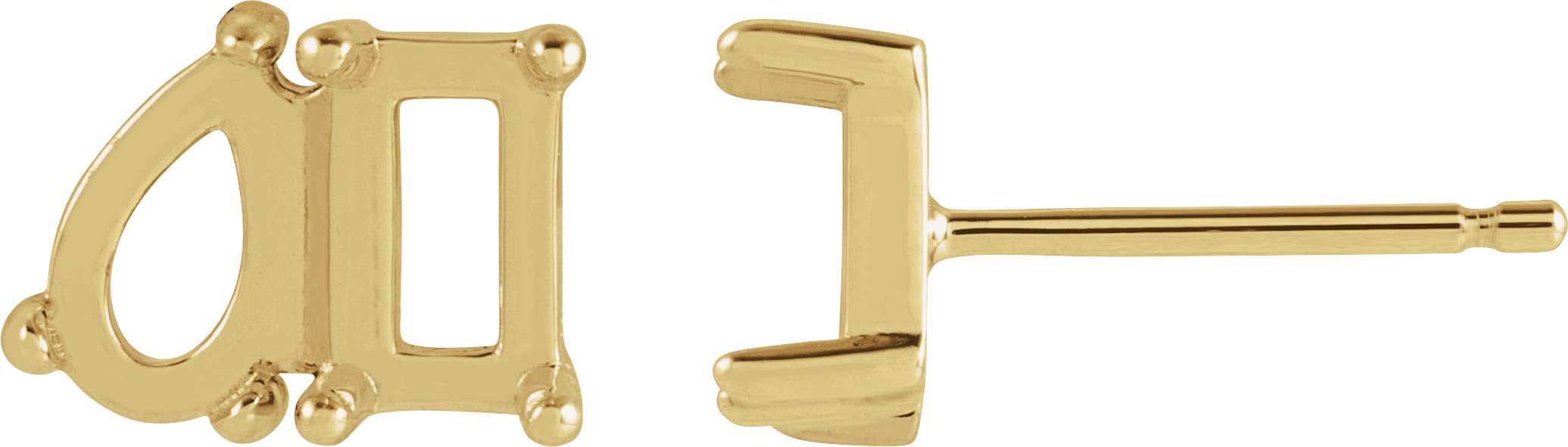 Two-Stone Stud Earring