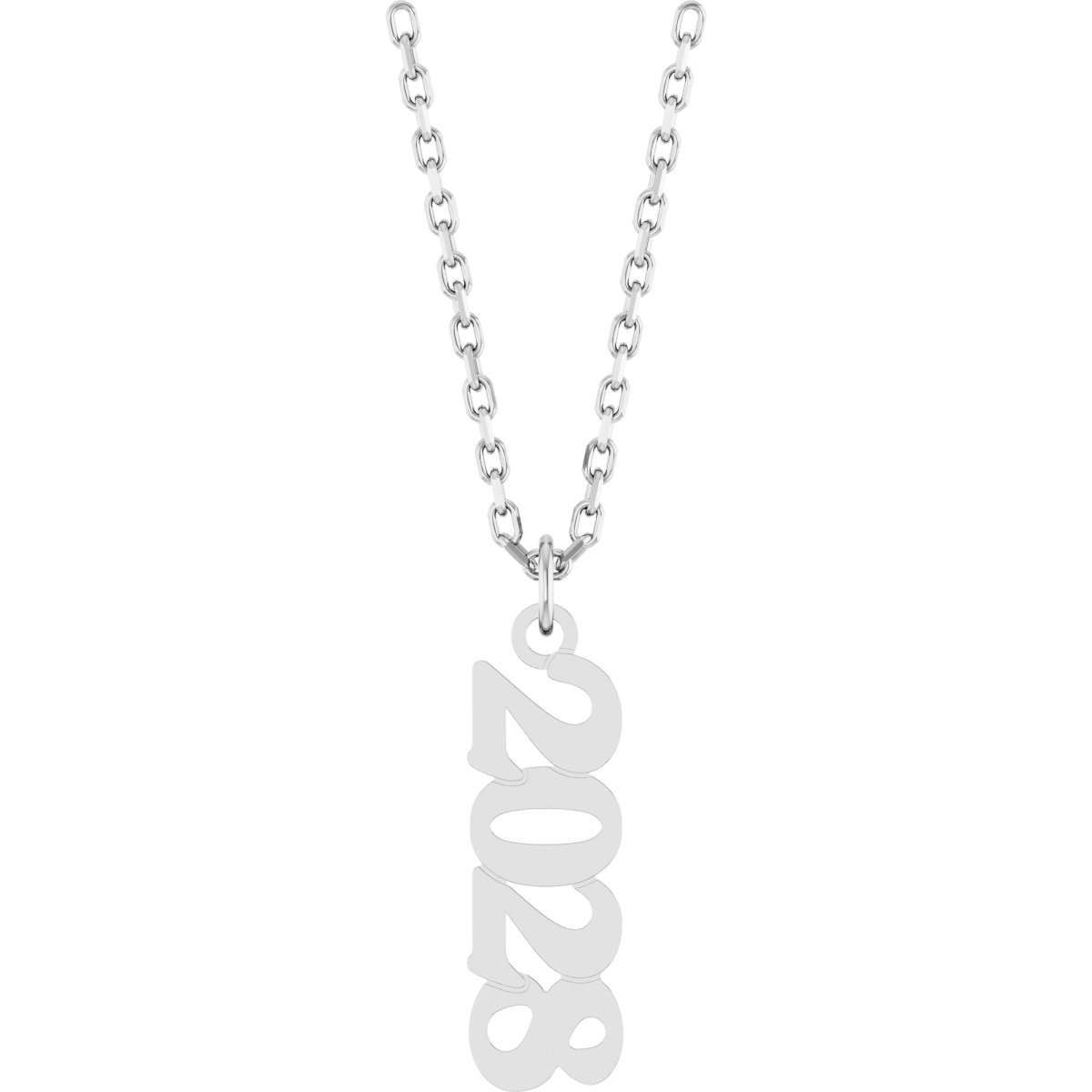 14K White Petite 2028 18 inch Necklace Ref 22321802