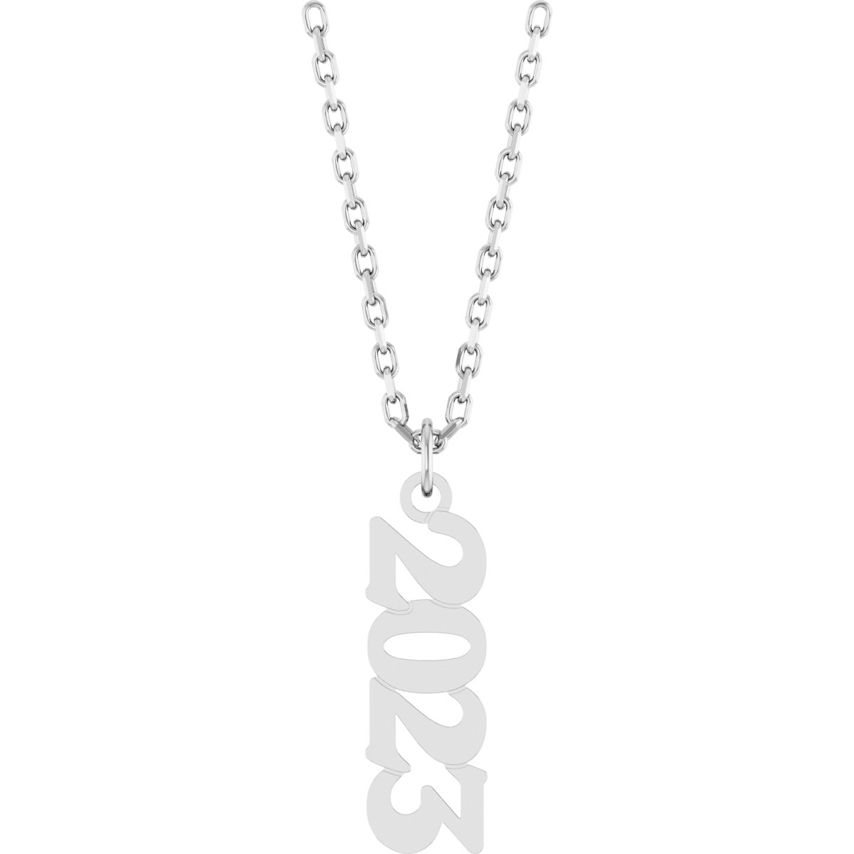 14K White Petite 2023 18 inch Necklace Ref 22321823