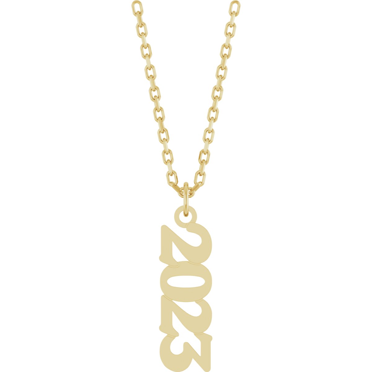 14K Yellow Petite 2023 18" Necklace